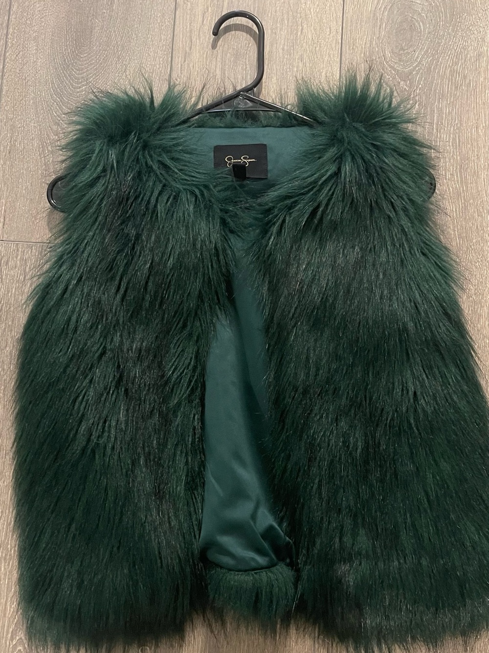 Jessica Simpson Faux Fur Teal Vest